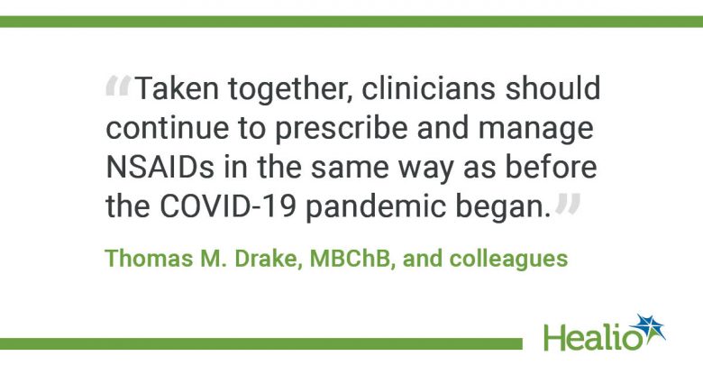 No link between NSAIDs, severe COVID-19