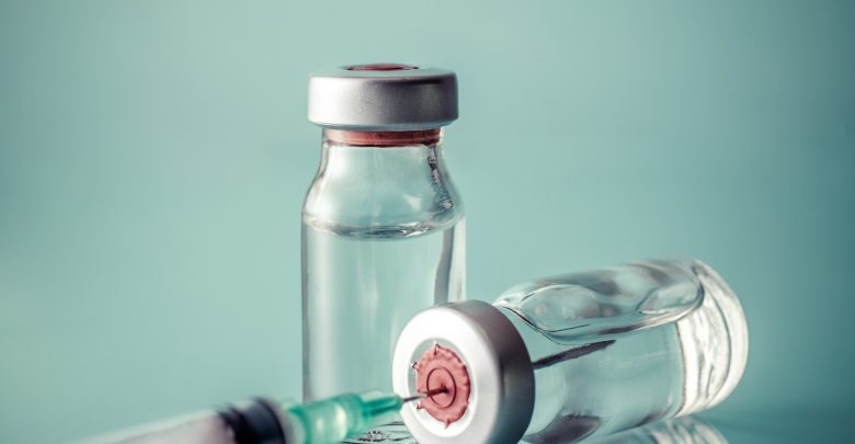 syringe and vials