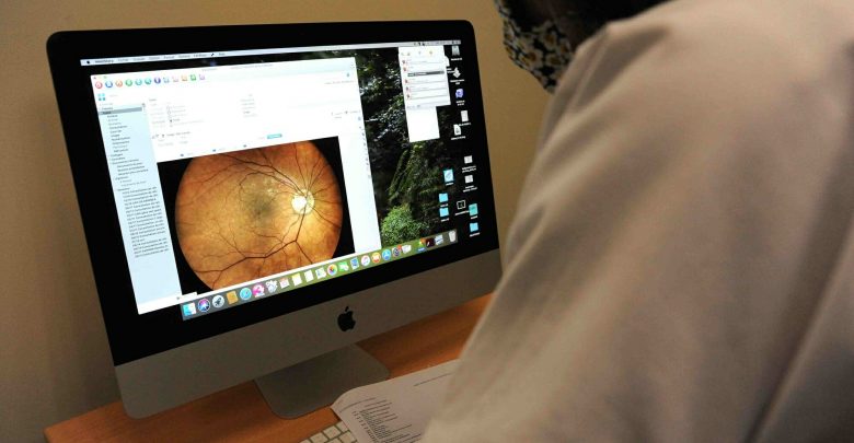 Ophthalmology office.