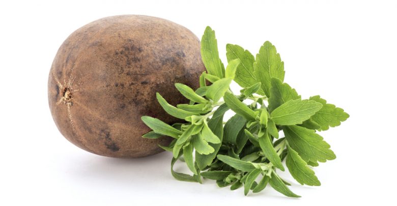 Monk fruit and stevia