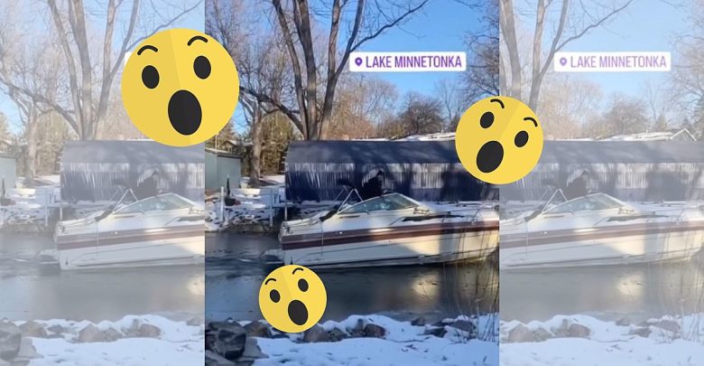 Did This Minnesota Guy Really Just Use His Boat To Break Lake Ice
