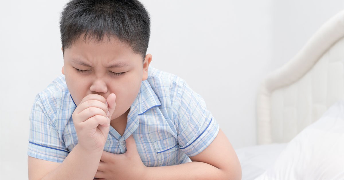 boy coughing